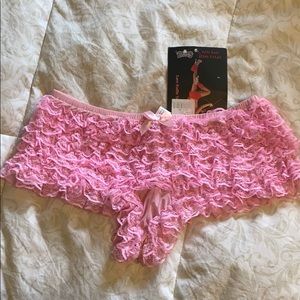 Lace Ruffle Tanga shorts